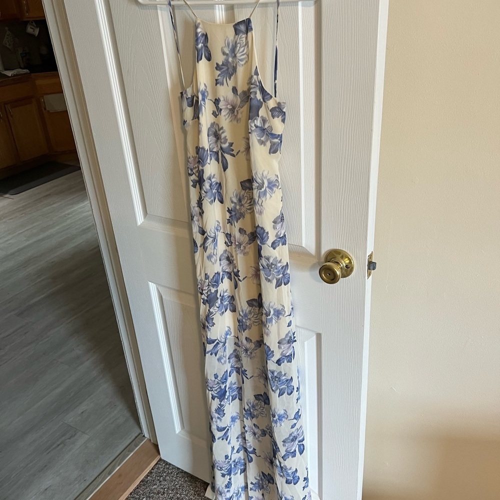 Floor length white dress